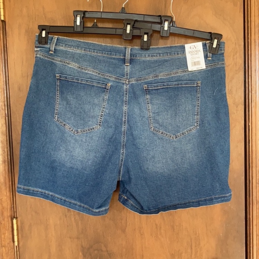 Relisted Gloria Vanderbilt Amanda jean Short w slimming panel denim flex 22W - Picture 8 of 16